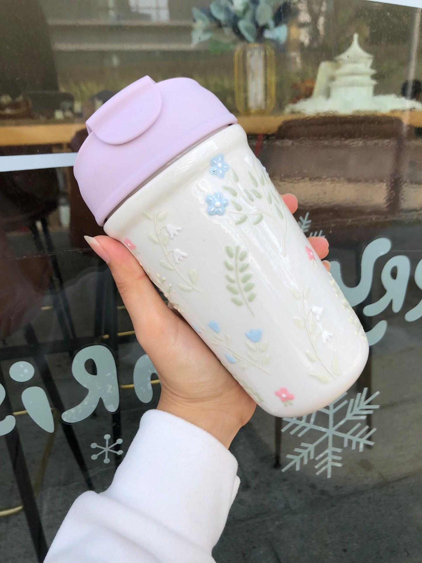 Delicate Botanical Charm Tumbler