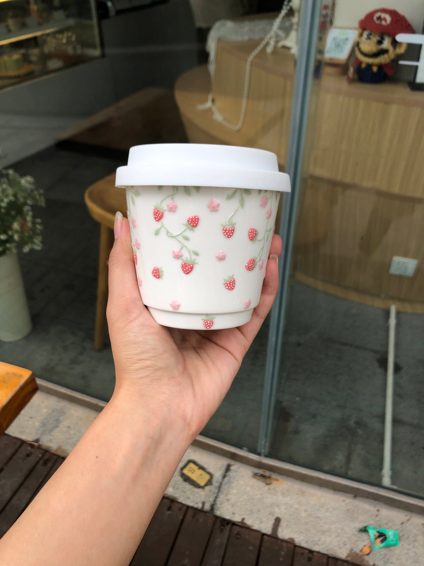 Premium Floral Elegance Ceramic Cup
