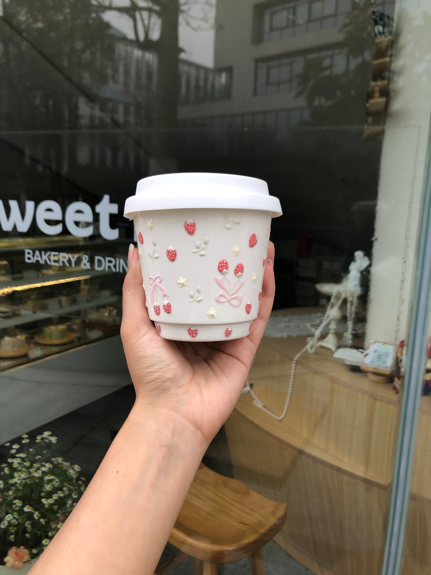 Strawberry Bow Whimsy Sipware