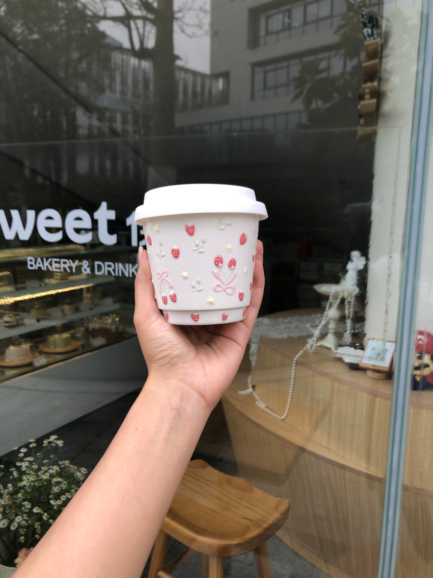 Strawberry Bow Whimsy Sipware