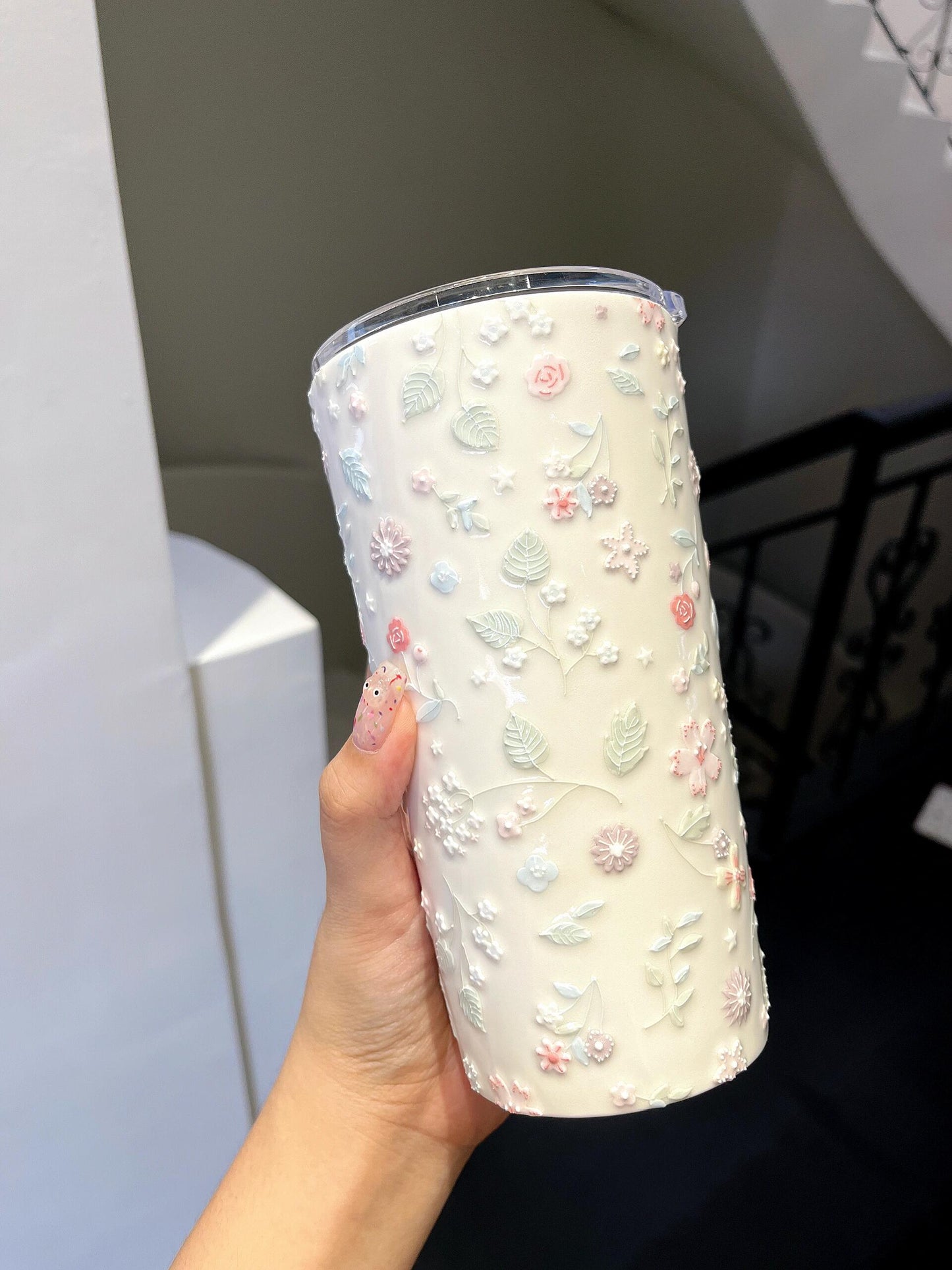 Springtime Elegance Ceramic Tumbler