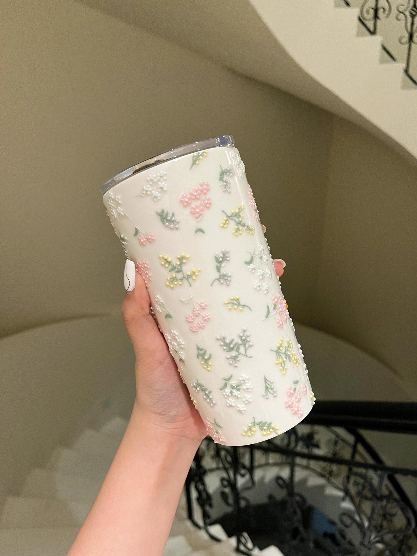 Floral Fantasy Thermal Mug