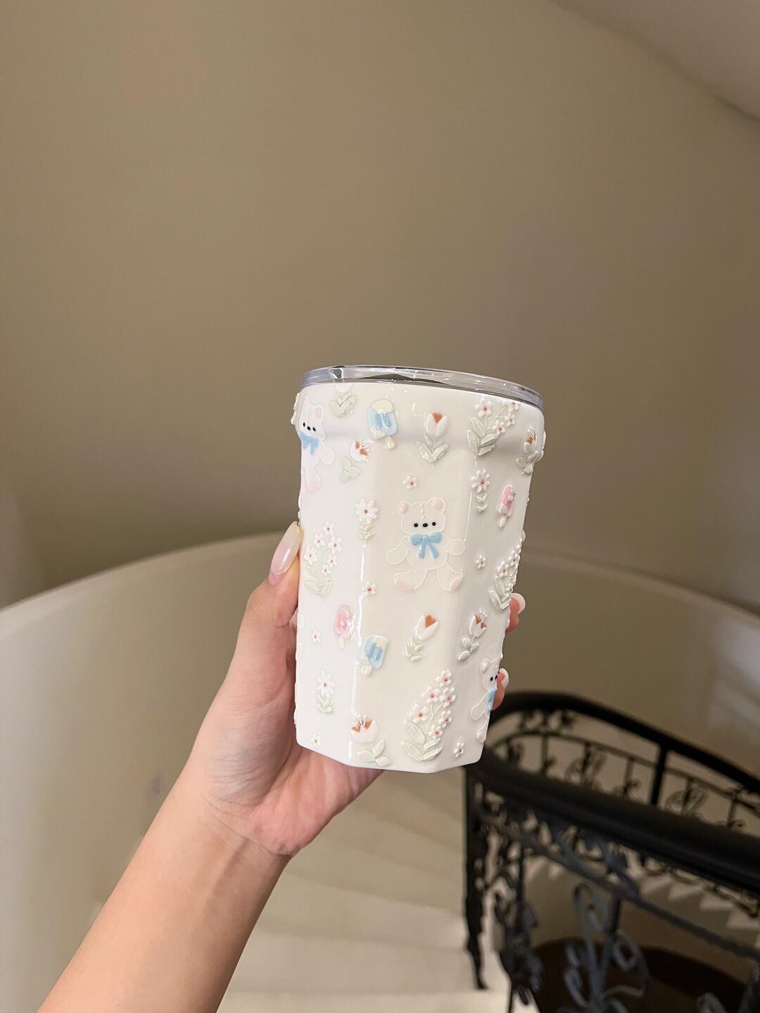 Petite Elegance Ceramic Coffee Cup
