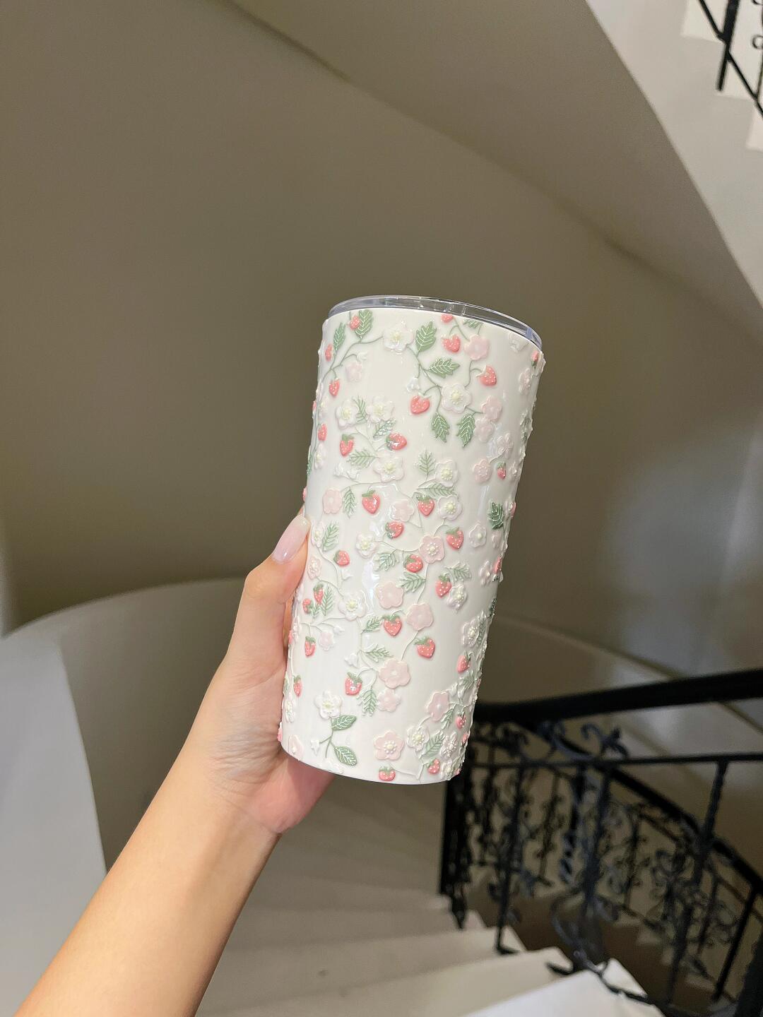 Enchanted Rose Garden Ceramic Tumbler