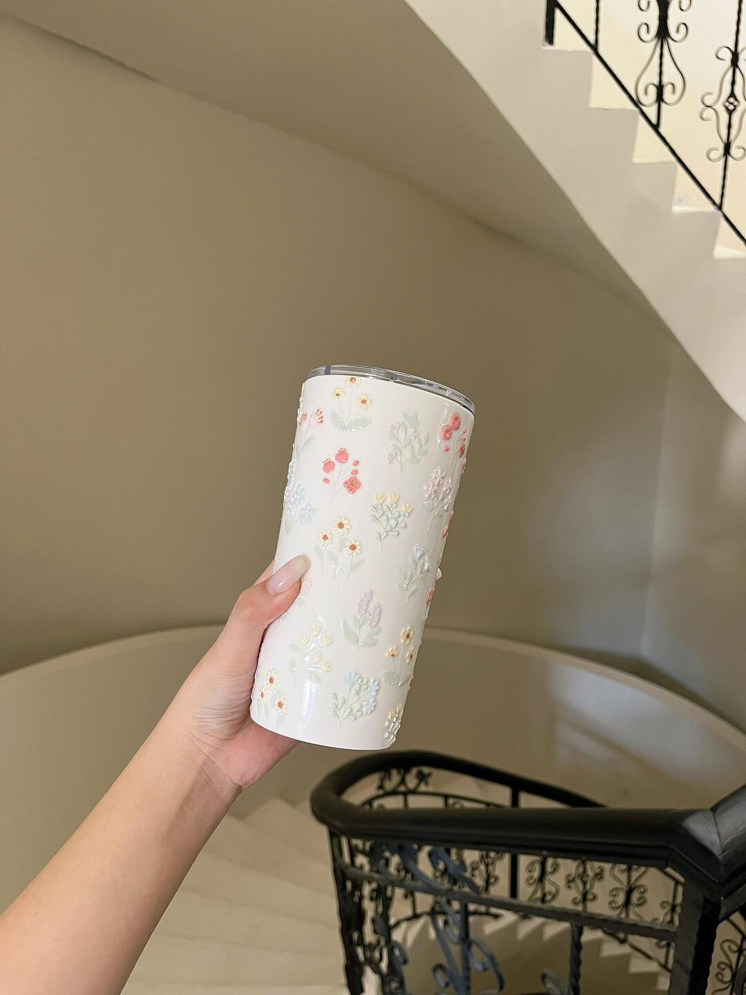 Whispering Wildflowers Ceramic Tumbler