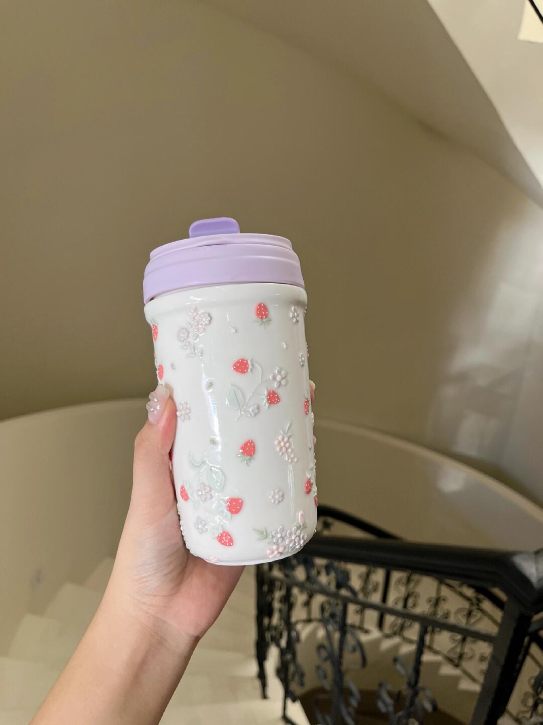 Strawberry Artisan Ceramic Cup